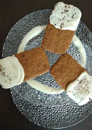 A picture of Coffee Shortbread Cookies.