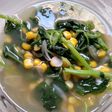 Tumis bayam jagung simpel