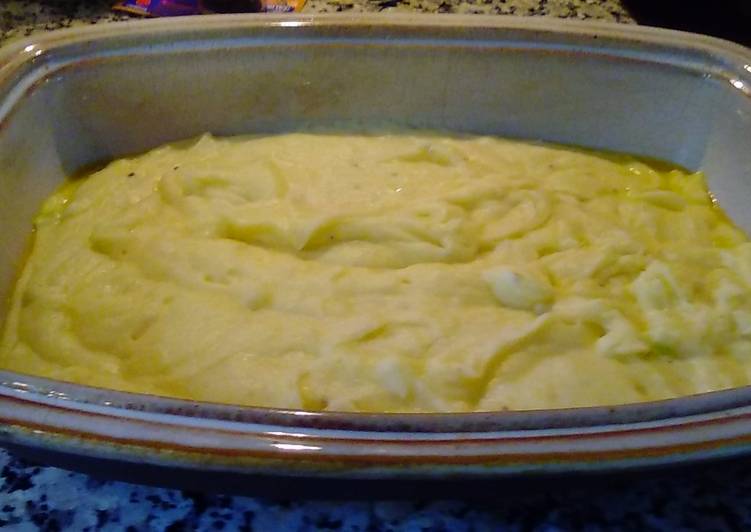 Puré de papa esponjoso