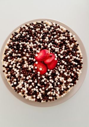 Una foto de Tarta tres chocolates