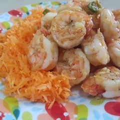 A picture of Butter Garlic Shrimps Stir Fry.