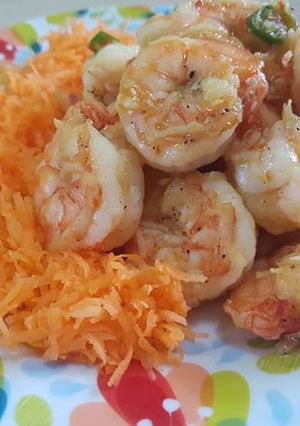 A picture of Butter Garlic Shrimps Stir Fry.