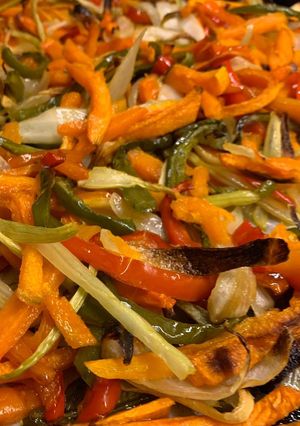 Una foto de Guarnición de verduras asadas