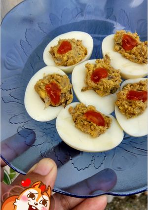Foto resep Telor rebus isi (debm)