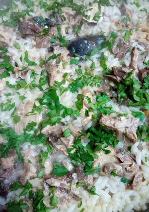 Una foto de Arroz con caballa
