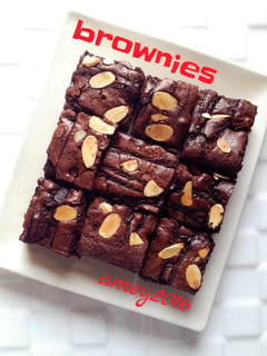 Foto resep Triple chocolate brownies