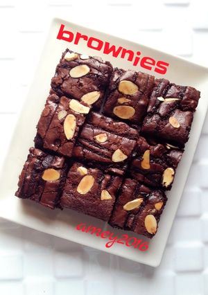 Foto resep Triple chocolate brownies