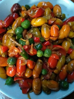 Foto resep Oseng kulit melinjo pedas