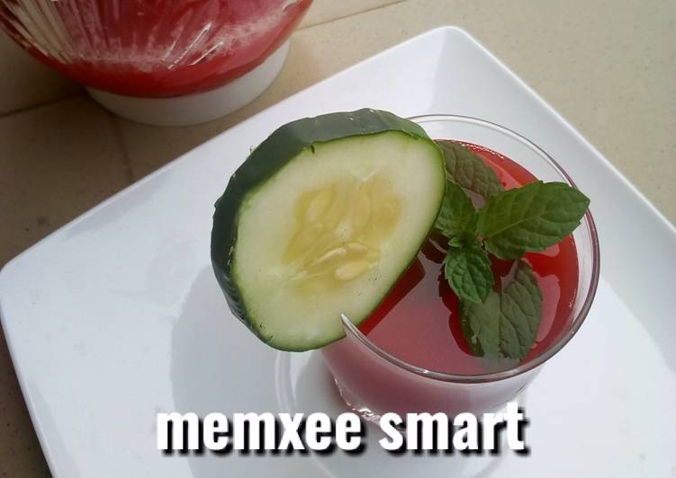 Steps to Prepare Super Quick Homemade Watermelon smoothie