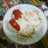 Arroz con tomate y huevos fritos