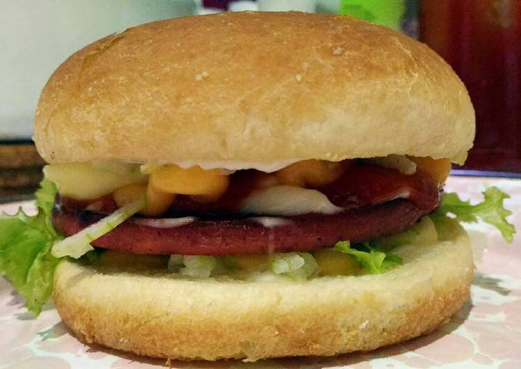 Resep Burger Instan So Yummy 🍔🎉, Enak Banget