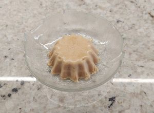 Una foto de Panna Cotta Ligera de Cacahuetes