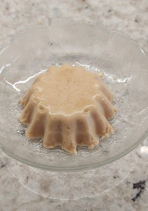 Una foto de Panna Cotta Ligera de Cacahuetes