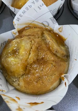 A picture of Caramel Banana Cake.
