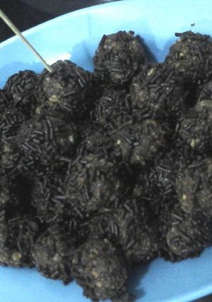 Foto resep Bola-bola biskuit marie +double cokelat