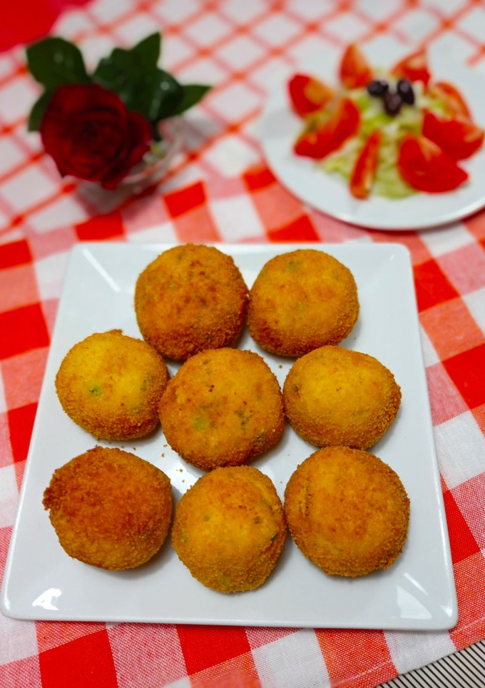 Una foto de Arancini di riso a mi manera