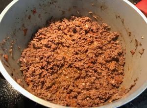 Foto de Carne moída para rechear pastéis
