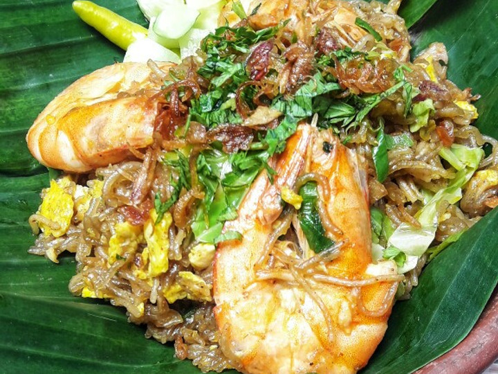 Bagaimana Membuat Mie Lethek Goreng Udang Bumbu Kari Anti Gagal