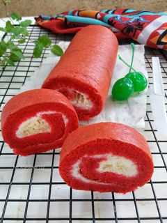 Foto resep Bolu Gulung Red velvet #Pr_digulungjangandigiling