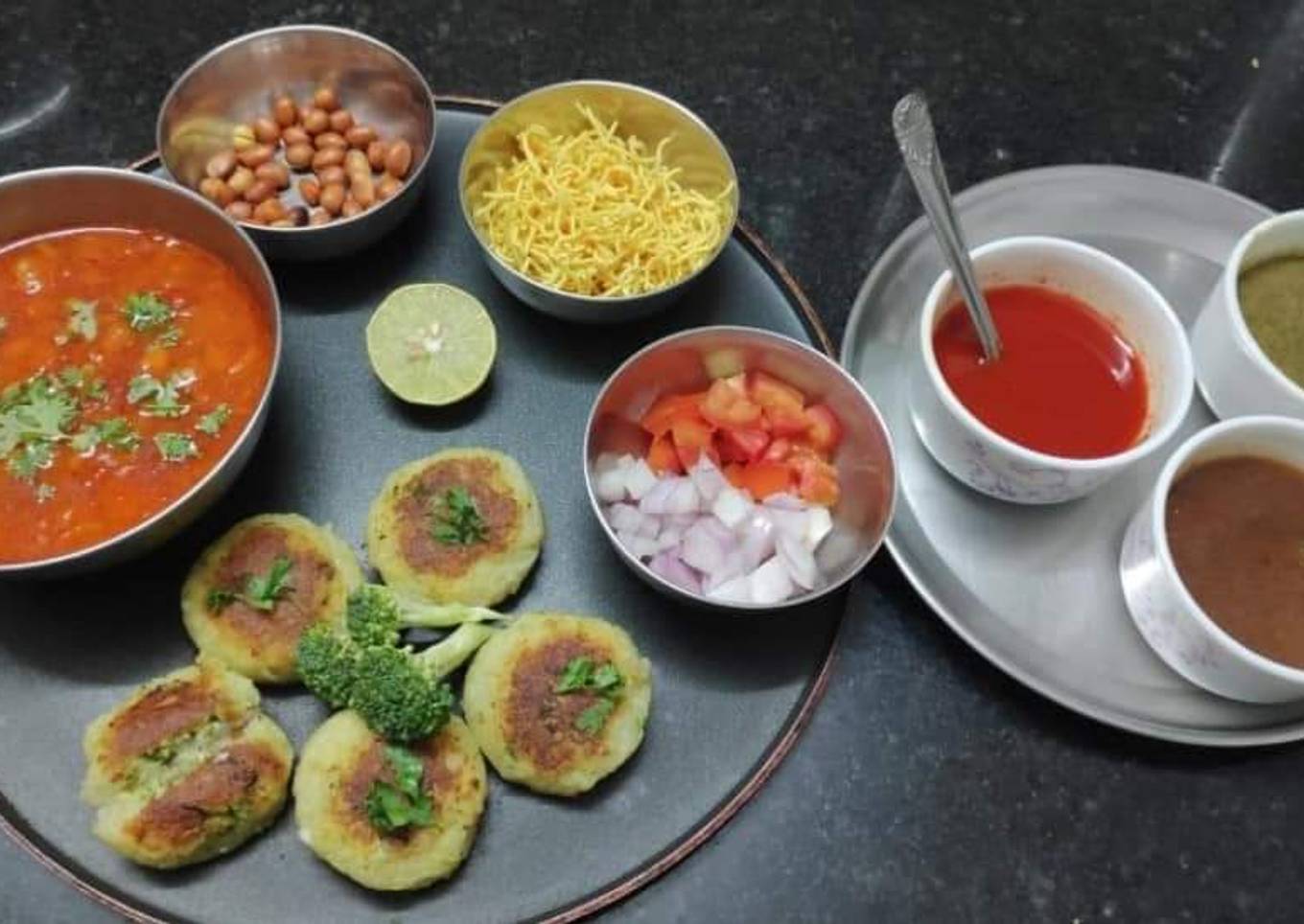Broccoli Potato - Ragda Pattice