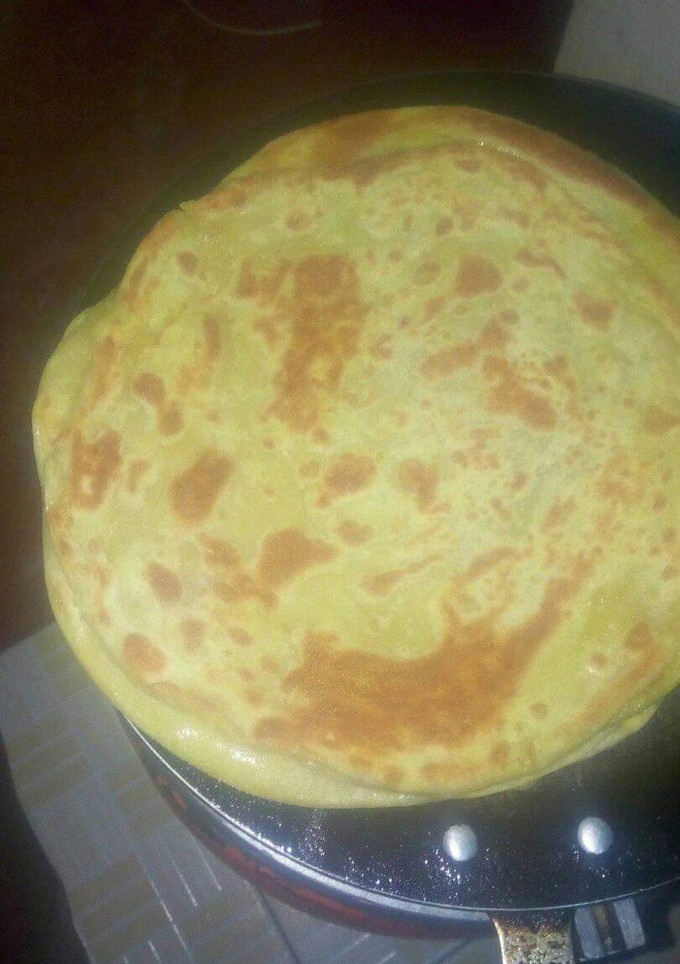 A picture of Soft layered chapati.
