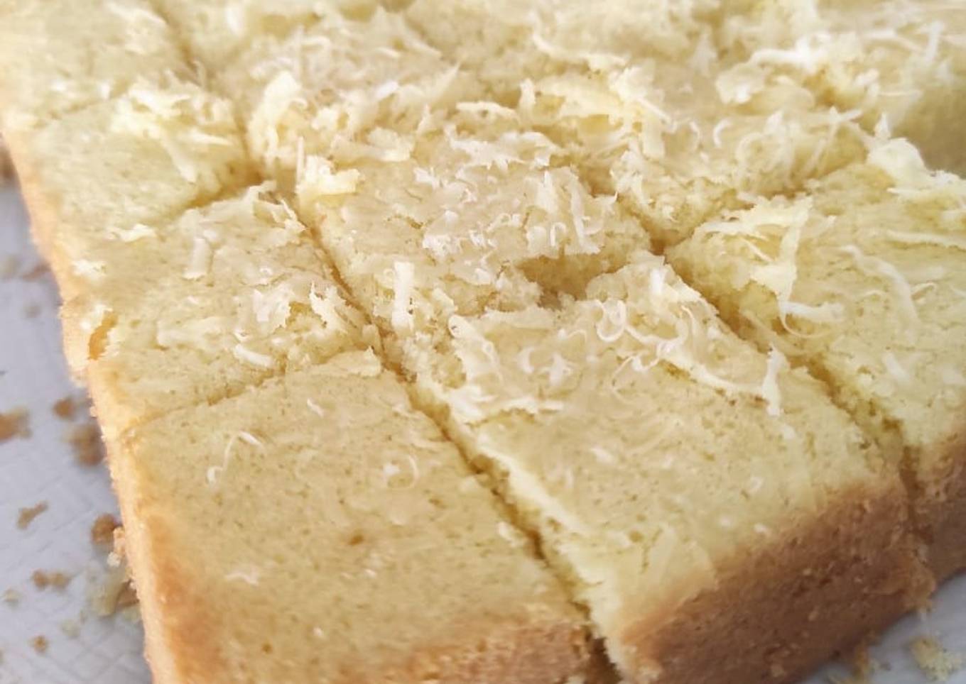 Bolu keju jadul 2 telur (takaran sendok)