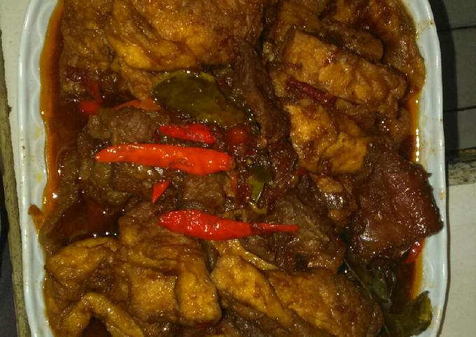 Resep Krengsengan tahu dan daging yang Bisa Manjain Lidah