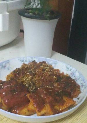 Foto resep Spicy Samyang with Nori