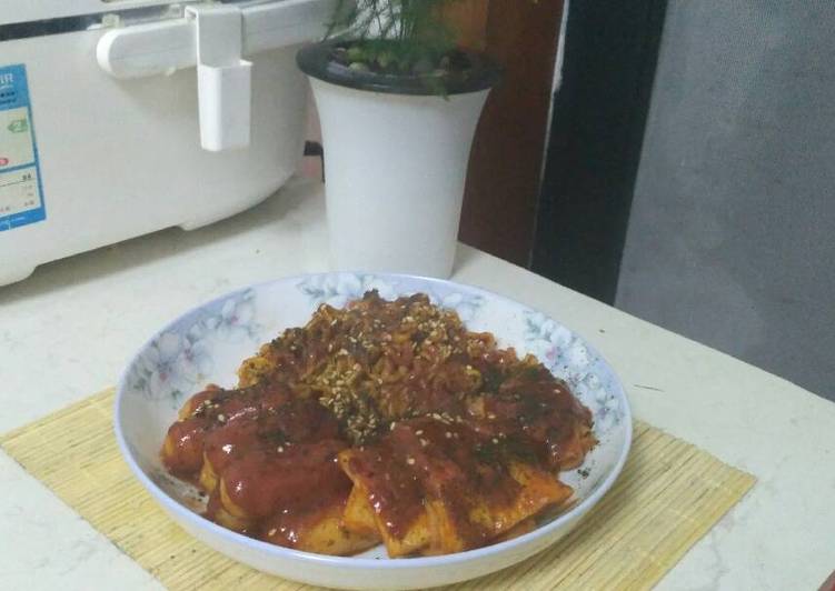 Bagaimana Menyiapkan Spicy Samyang with Nori, Enak