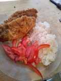Milanesa de pescado a la marinera