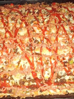 عکسی از دستور پیتزا مخصوص