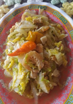 Foto resep Sawi putih ebi pedas