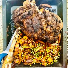 A picture of Roast & Bake whole Mutton Leg (Bakray ki raan).