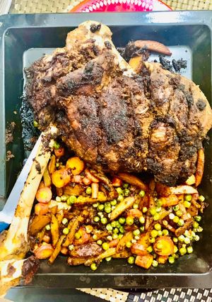 A picture of Roast & Bake whole Mutton Leg (Bakray ki raan).