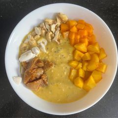 Mango 🥭 Oats Chia Bowl 🥣 Taste Like Dessert 🍨 Works Like Fuel A picture of Mango 🥭 Oats Chia Bowl 🥣 Taste Like Dessert 🍨 Works Like Fuel.