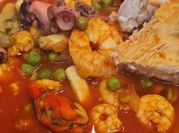 Una foto de camarones con pulpo