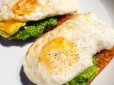 Avocado ‘Toast’ with Potato Patties & Fried Eggs