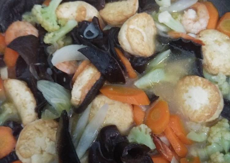 Bumbu Membuat Capcay tofu yang nikmat