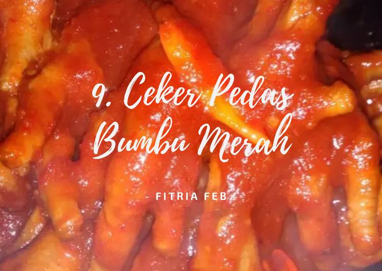 9. Ceker Pedas Bumbu Merah