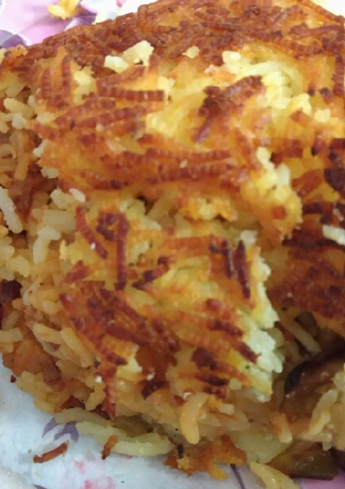 عکسی از دستور ته چین گوشت و بادمجون