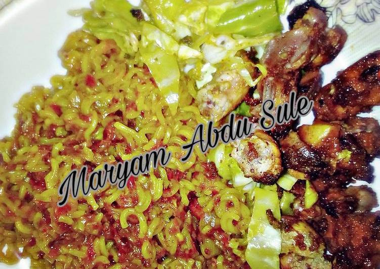 Recipe of Super Quick Homemade Indomie with liver and gizzards