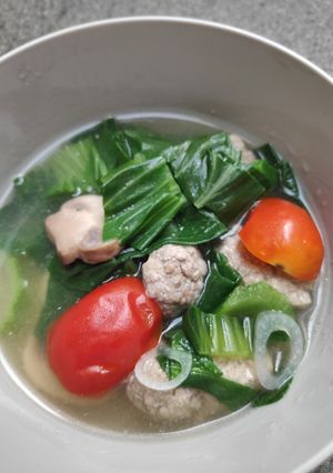Foto resep Sop Pokcoy Jamur