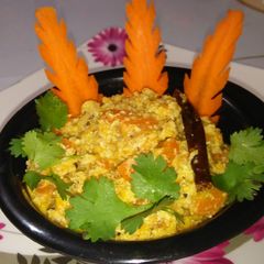A picture of Gajar malai curry.
