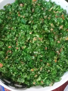 A picture of Tabbouleh from Lebanon 😍👋🙆.