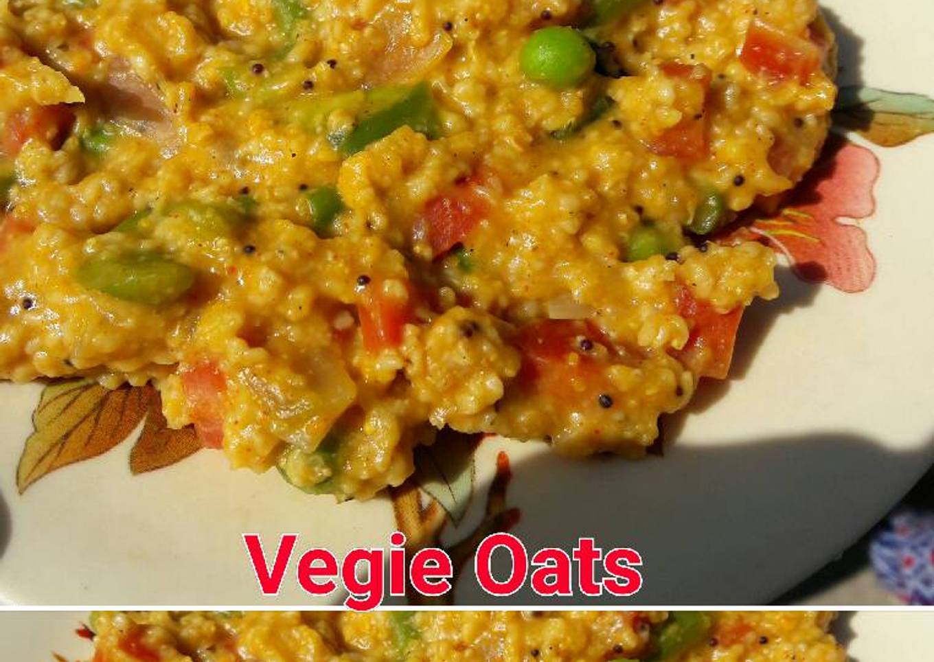 A healthy Breakfast Vegie Oats
