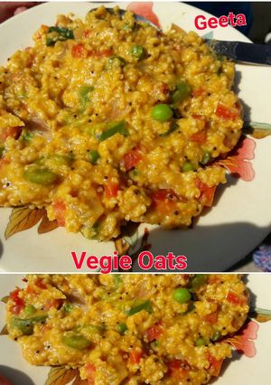 A picture of A healthy Breakfast Vegie Oats.