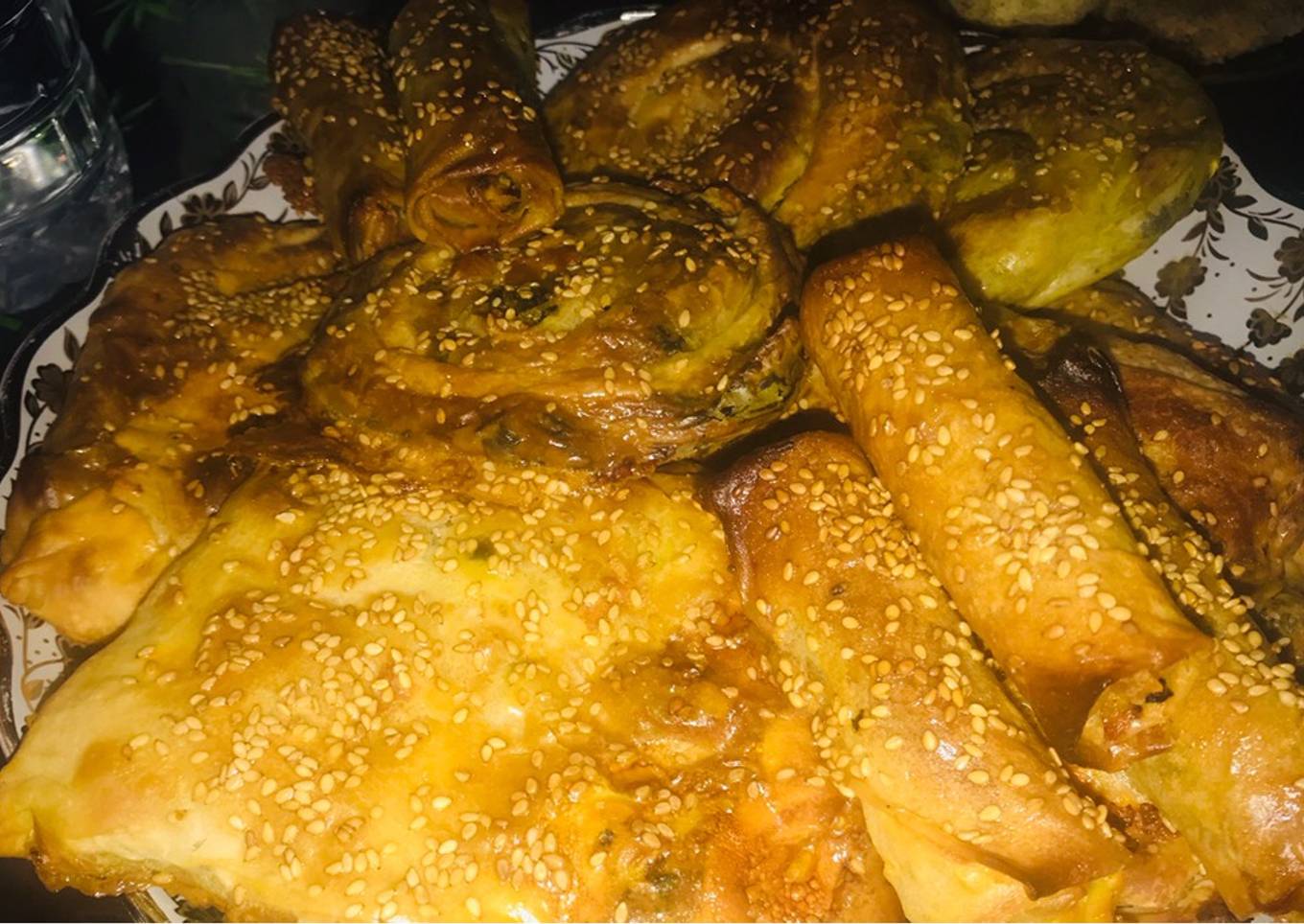 Rghayef rellenos pollo y espinacas 🍃🥟🥠😍(empanadillas)