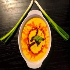 A picture of Spring Onion Kadhi.