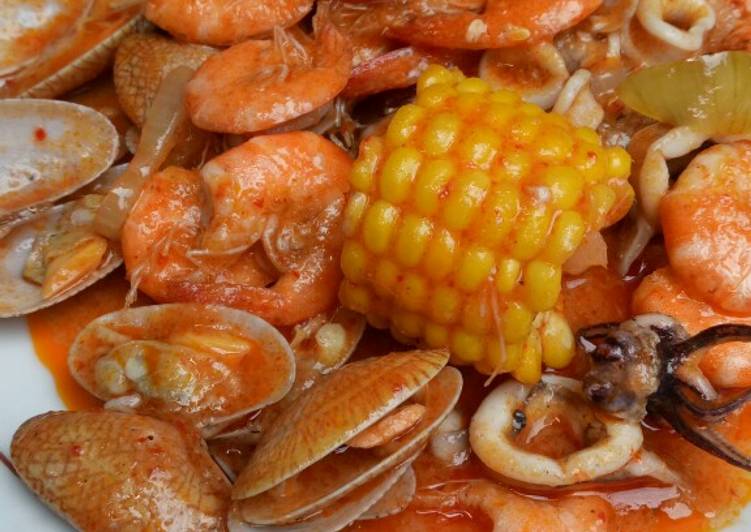 Cara Membuat Seafood Kekinian Saos Padang Mudah Banget Resep Masakanku