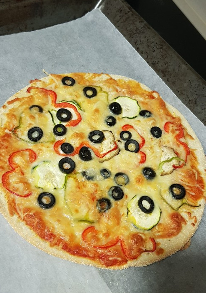 Una foto de Pizza de verduras
